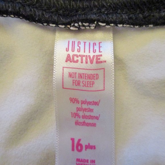 Justice Active Girls Dog Puppy Leggings Black/Multi-color, Stretch, Size 16 Plus - Picture 8 of 10